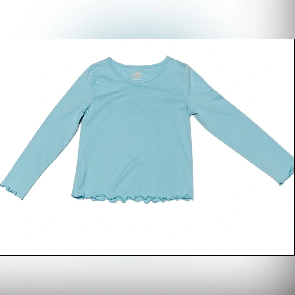 THEREABOUTS TWO PIECE DRESS & T-SHIRT SET PAGODA FLORAL GIRL BLUE COLOR SIZE 7/8